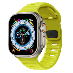 Silicone Sport Strap For Apple Watch Band 49mm 45mm 44mm 42mm 40mm 41mm 38 correa bracelet iwatch Series 9 8 7 6 5 4 3 se ultra