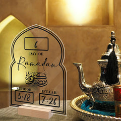 Reusable Acrylic Ramadan Calendar Board