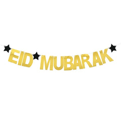 13Ft Iridescent Ramadan EID Mubarak Banner Decorations Hanging Star Moon Lamp Garlands Ramadan Mubarak Home Decor Birthday Party