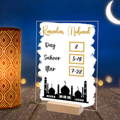 Reusable Acrylic Ramadan Calendar Board