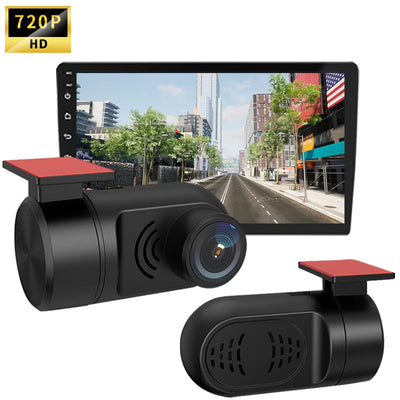 1080P Car Driving Recorder 24H Parking Monitor Car DVR HD Camera G-Sensor Dashcam Has ADAS Driver Alert System 360 Degree Rotate