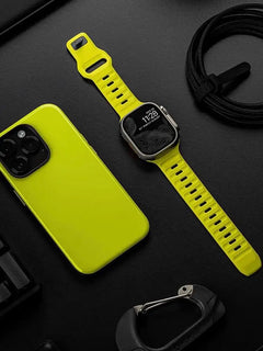 Silicone Sport Strap For Apple Watch Band 49mm 45mm 44mm 42mm 40mm 41mm 38 correa bracelet iwatch Series 9 8 7 6 5 4 3 se ultra