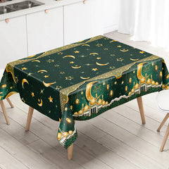 Eid Mubarak Tablecloths Ramadan Decoration 2025 for Home Islamic Muslim Party Decor Ramadan Tableware Supplies Eid Al Adha Gift