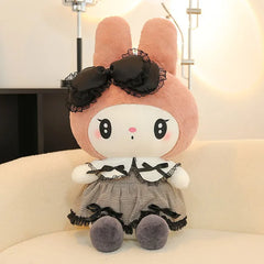 Sanrio Black Kuromi My Melody Plush Dolls