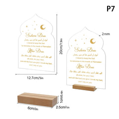 Reusable Acrylic Ramadan Calendar Board