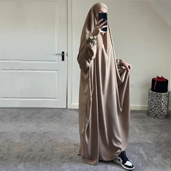 Ramadan Eid Hooded Abaya Women Prayer Garment