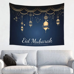 Eid Mubarak Moon Hippie Tapestry for Living Room Dorm Decoration Islamic Muslim Ramadan Tapestries Home Decor