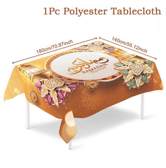 Eid Mubarak Tablecloths Ramadan Decoration 2025 for Home Islamic Muslim Party Decor Ramadan Tableware Supplies Eid Al Adha Gift