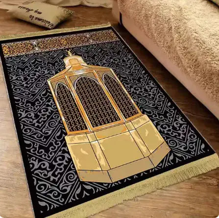 Thick Soft Prayer Rug: Portable Mat for Muslims, Ideal for Ramadan and Daily Use