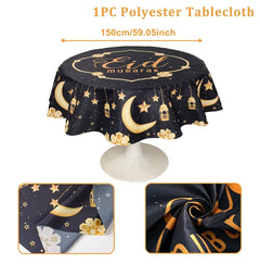 Eid Mubarak Tablecloths Ramadan Decoration 2025 for Home Islamic Muslim Party Decor Ramadan Tableware Supplies Eid Al Adha Gift