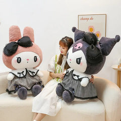 Sanrio Black Kuromi My Melody Plush Dolls