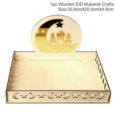 Mubarak Ramadan Kareem Wooden Tray Gift