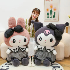 Sanrio Black Kuromi My Melody Plush Dolls