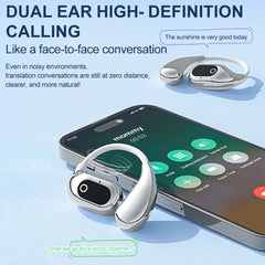 Wireless Translation Earphones 138 Languages Intelligent Real-time AI Translator Smart Voice Earbud Bluetooth Translation Device