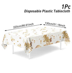 Eid Mubarak Tablecloths Ramadan Decoration 2025 for Home Islamic Muslim Party Decor Ramadan Tableware Supplies Eid Al Adha Gift