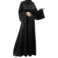 Abayas for Women Muslim: Abaya Dress Middle East Arabian Robe Dubai Outfit Ladies Conservative Maxi Kaftan Islamic Dresses Prayer Clothes Ramadan Eid Formal Wedding Party Evening Black Medium