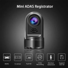 1080P Car Driving Recorder 24H Parking Monitor Car DVR HD Camera G-Sensor Dashcam Has ADAS Driver Alert System 360 Degree Rotate