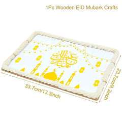 Mubarak Ramadan Kareem Wooden Tray Gift