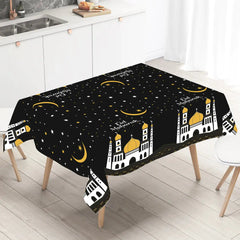 Eid Mubarak Tablecloths Ramadan Decoration 2025 for Home Islamic Muslim Party Decor Ramadan Tableware Supplies Eid Al Adha Gift