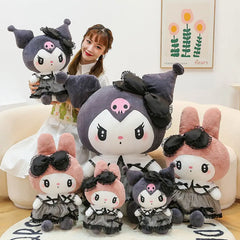 Sanrio Black Kuromi My Melody Plush Dolls