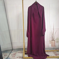 Ramadan Eid Hooded Abaya Women Prayer Garment