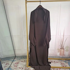 Ramadan Eid Hooded Abaya Women Prayer Garment